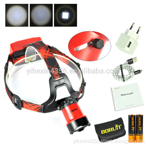 1200 Lumens USB Rechargeable CREE LED Headlamp